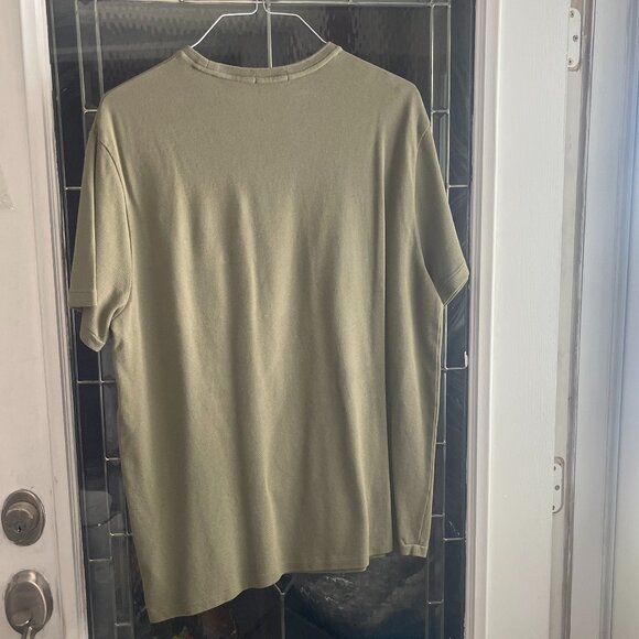 Polo Ralph Lauren T-Shirt Men's XL Green Mesh Snap Pocket Tee Short Sleeve - Picture 2 of 5